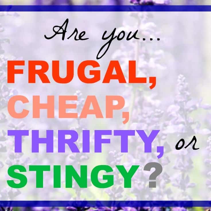 Thrifty Thursday Are you frugal, cheap, thrifty, or stingy?