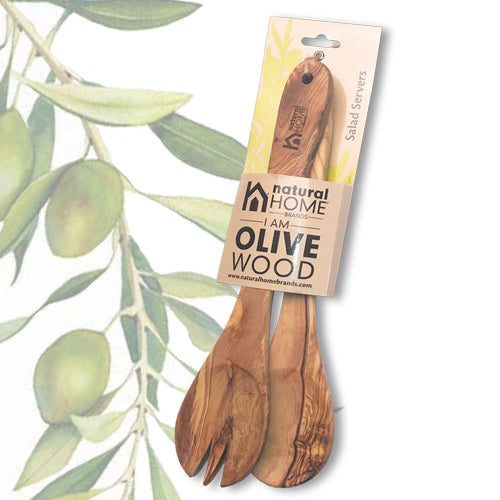 Olive Wood 2 Pc. Salad Servers