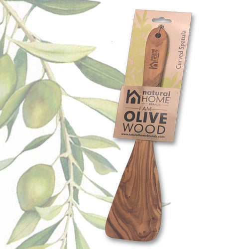 Olive Wood Curved Spatula