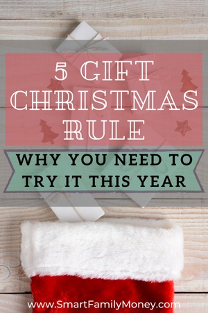 Thrifty Thursday - The Five Gift Rule