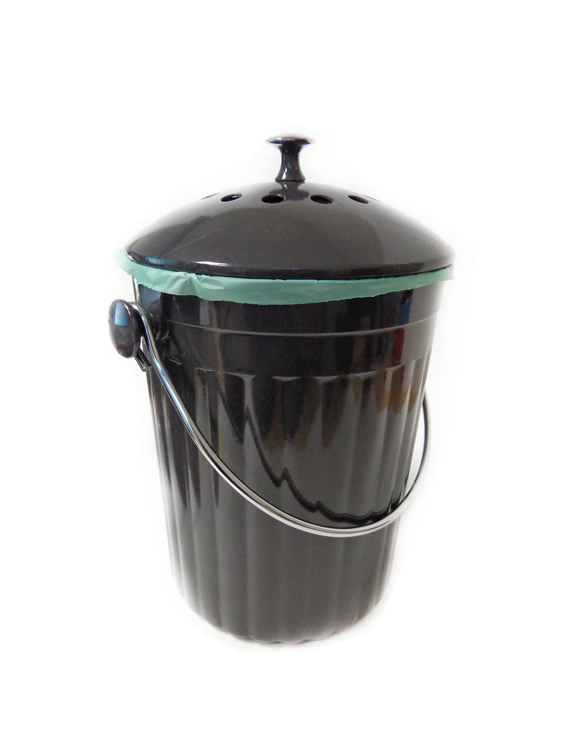 Kitchen Compost Bin with Lid and 1.3 Gallon Compose Spare Charcoal Filter  Dark Purple 