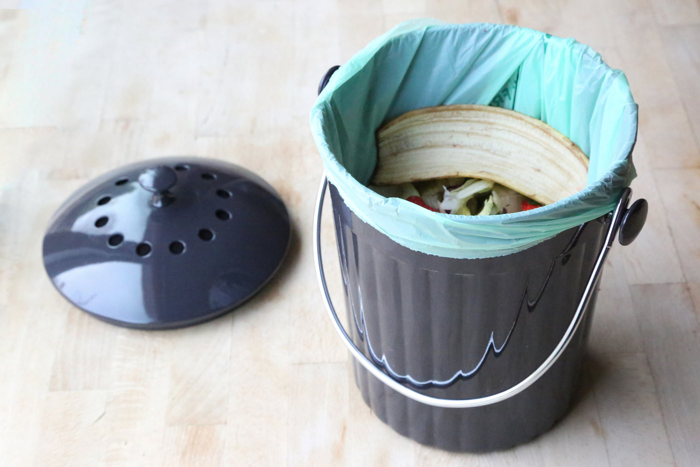 Molded Bamboo® Kitchen Compost Bin - Natural Home Brands