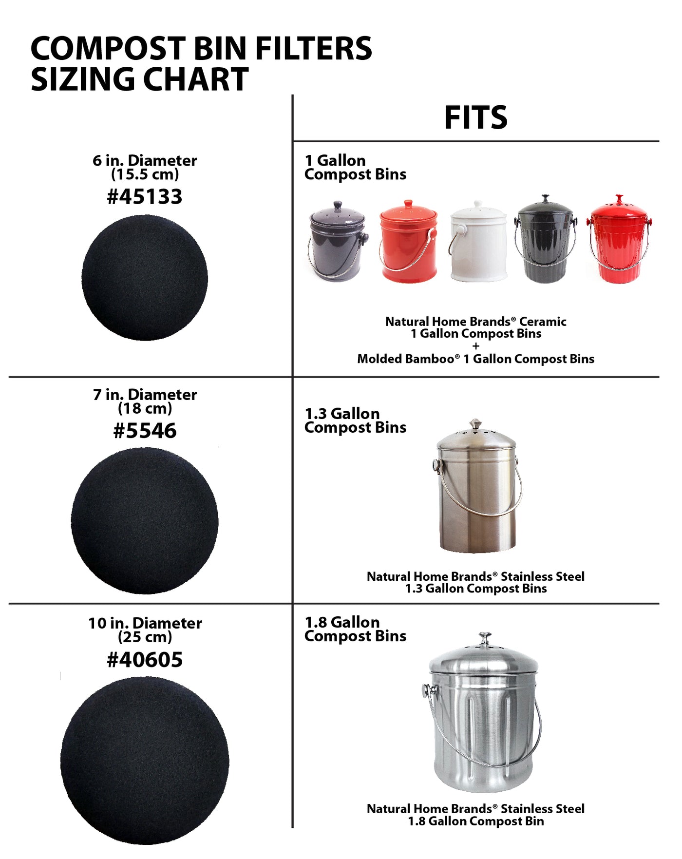 1.6 Gal. Titanium Oval Compost Bin with AbsorbX Odor Filter System,  Pest-Proof, Rust-Free Kitchen Countertop Trash Can